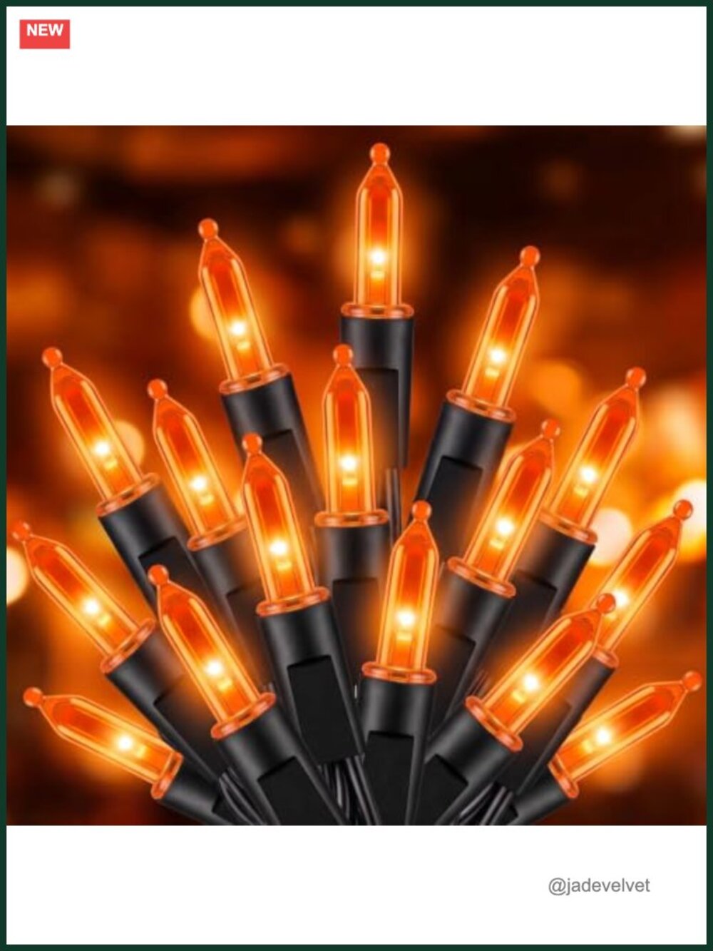 33FT 100LED Halloween String Lights IP44 Waterproof 8 Modes Connectable